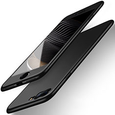 Funda Dura Plastico Rigida Mate Frontal y Trasera 360 Grados Q01 para Apple iPhone 7 Plus Negro