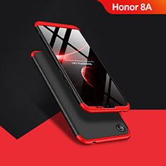 Funda Dura Plastico Rigida Mate Frontal y Trasera 360 Grados Q01 para Huawei Honor 8A Negro