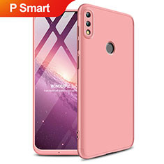 Funda Dura Plastico Rigida Mate Frontal y Trasera 360 Grados Q01 para Huawei P Smart (2019) Oro Rosa