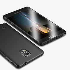 Funda Dura Plastico Rigida Mate M01 para Samsung Galaxy Note 4 Duos N9100 Dual SIM Negro
