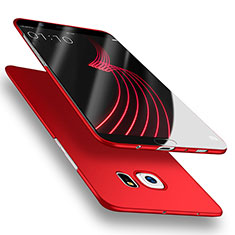 Funda Dura Plastico Rigida Mate M02 para Samsung Galaxy S6 Duos SM-G920F G9200 Rojo