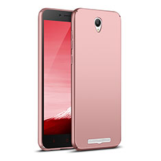 Funda Dura Plastico Rigida Mate M02 para Xiaomi Redmi Note 2 Oro Rosa
