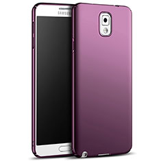 Funda Dura Plastico Rigida Mate M05 para Samsung Galaxy Note 3 N9000 Morado