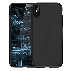 Funda Dura Plastico Rigida Mate M08 para Apple iPhone Xs Max Negro