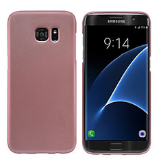 Funda Dura Plastico Rigida Mate M10 para Samsung Galaxy S7 Edge G935F Oro Rosa