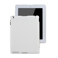 Funda Dura Plastico Rigida Mate para Apple iPad 4 Blanco