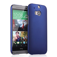 Funda Dura Plastico Rigida Mate para HTC One M8 Azul