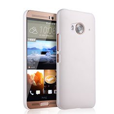 Funda Dura Plastico Rigida Mate para HTC One Me Blanco