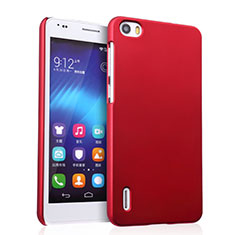Funda Dura Plastico Rigida Mate para Huawei Honor 6 Rojo