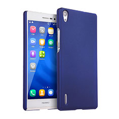 Funda Dura Plastico Rigida Mate para Huawei P7 Dual SIM Azul