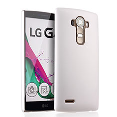 Funda Dura Plastico Rigida Mate para LG G4 Blanco