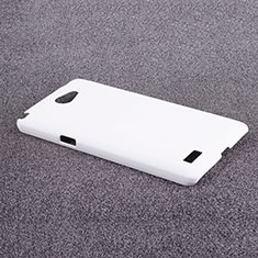 Funda Dura Plastico Rigida Mate para LG L Bello 2 Blanco