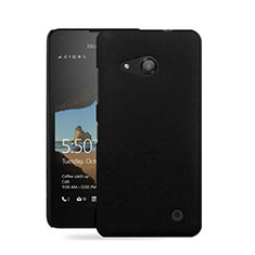 Funda Dura Plastico Rigida Mate para Microsoft Lumia 550 Negro