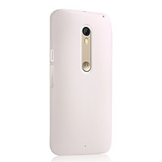 Funda Dura Plastico Rigida Mate para Motorola Moto X Style Blanco