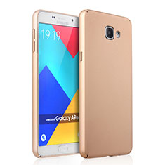 Funda Dura Plastico Rigida Mate para Samsung Galaxy A9 Pro (2016) SM-A9100 Oro