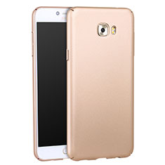 Funda Dura Plastico Rigida Mate para Samsung Galaxy C5 Pro C5010 Oro