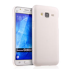 Funda Dura Plastico Rigida Mate para Samsung Galaxy J5 SM-J500F Blanco