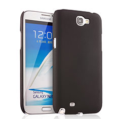 Funda Dura Plastico Rigida Mate para Samsung Galaxy Note 2 N7100 N7105 Negro