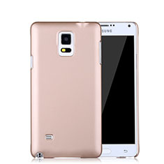 Funda Dura Plastico Rigida Mate para Samsung Galaxy Note 4 Duos N9100 Dual SIM Oro Rosa