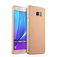 Funda Dura Plastico Rigida Mate para Samsung Galaxy Note 5 N9200 N920 N920F Oro