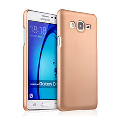 Funda Dura Plastico Rigida Mate para Samsung Galaxy On7 G600FY Oro