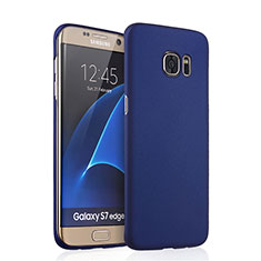 Funda Dura Plastico Rigida Mate para Samsung Galaxy S7 Edge G935F Azul
