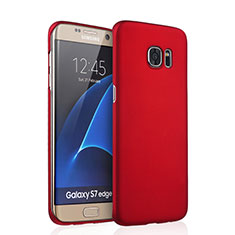 Funda Dura Plastico Rigida Mate para Samsung Galaxy S7 Edge G935F Rojo