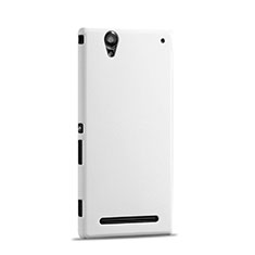 Funda Dura Plastico Rigida Mate para Sony Xperia T2 Ultra Dual Blanco