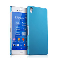 Funda Dura Plastico Rigida Mate para Sony Xperia Z3 Azul Cielo