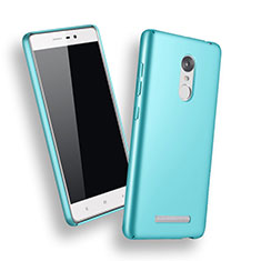 Funda Dura Plastico Rigida Mate para Xiaomi Redmi Note 3 MediaTek Azul Cielo