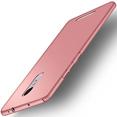 Funda Dura Plastico Rigida Mate para Xiaomi Redmi Note 3 MediaTek Oro Rosa