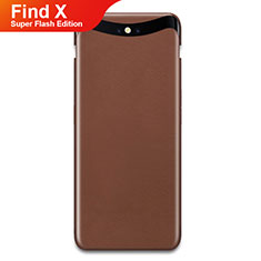 Funda Dura Plastico Rigida Mate Twill para Oppo Find X Super Flash Edition Marron