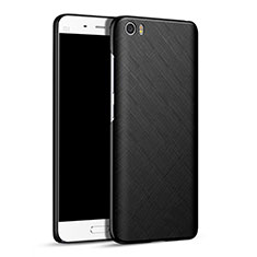 Funda Dura Plastico Rigida Mate Twill para Xiaomi Mi 5 Negro