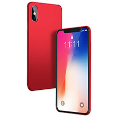 Funda Dura Plastico Rigida Mate W01 para Apple iPhone X Rojo