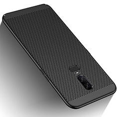Funda Dura Plastico Rigida Perforada M01 para OnePlus 6 Negro