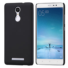 Funda Dura Plastico Rigida Perforada para Xiaomi Redmi Note 3 Pro Negro