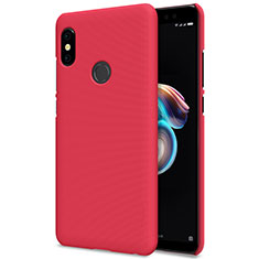 Funda Dura Plastico Rigida Perforada para Xiaomi Redmi Note 5 AI Dual Camera Rojo