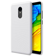 Funda Dura Plastico Rigida Perforada para Xiaomi Redmi Note 5 Indian Version Blanco