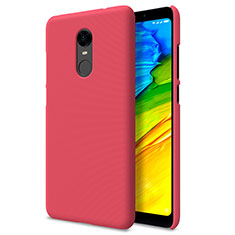 Funda Dura Plastico Rigida Perforada para Xiaomi Redmi Note 5 Indian Version Rojo