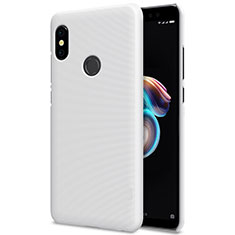 Funda Dura Plastico Rigida Perforada para Xiaomi Redmi Note 5 Pro Blanco