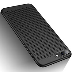 Funda Dura Plastico Rigida Perforada W01 para Apple iPhone 7 Plus Negro