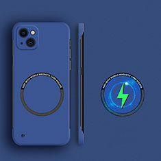Funda Dura Plastico Rigida Sin Marco Carcasa Mate con Mag-Safe Magnetic para Apple iPhone 13 Azul