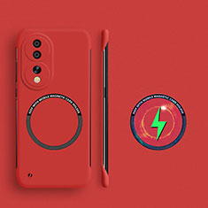 Funda Dura Plastico Rigida Sin Marco Carcasa Mate con Mag-Safe Magnetic para Huawei Honor 90 5G Rojo