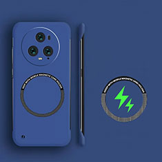 Funda Dura Plastico Rigida Sin Marco Carcasa Mate con Mag-Safe Magnetic para Huawei Honor Magic5 Pro 5G Azul