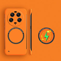 Funda Dura Plastico Rigida Sin Marco Carcasa Mate con Mag-Safe Magnetic para Xiaomi Mi 13 Ultra 5G Naranja