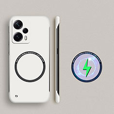 Funda Dura Plastico Rigida Sin Marco Carcasa Mate con Mag-Safe Magnetic para Xiaomi Poco F5 5G Blanco