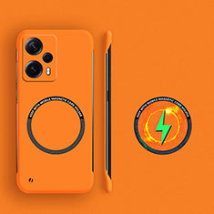 Funda Dura Plastico Rigida Sin Marco Carcasa Mate con Mag-Safe Magnetic para Xiaomi Poco F5 5G Naranja