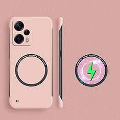 Funda Dura Plastico Rigida Sin Marco Carcasa Mate con Mag-Safe Magnetic para Xiaomi Poco F5 5G Oro Rosa