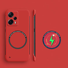 Funda Dura Plastico Rigida Sin Marco Carcasa Mate con Mag-Safe Magnetic para Xiaomi Poco F5 5G Rojo