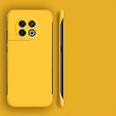 Funda Dura Plastico Rigida Sin Marco Carcasa Mate P01 para OnePlus Ace 2 Pro 5G Amarillo